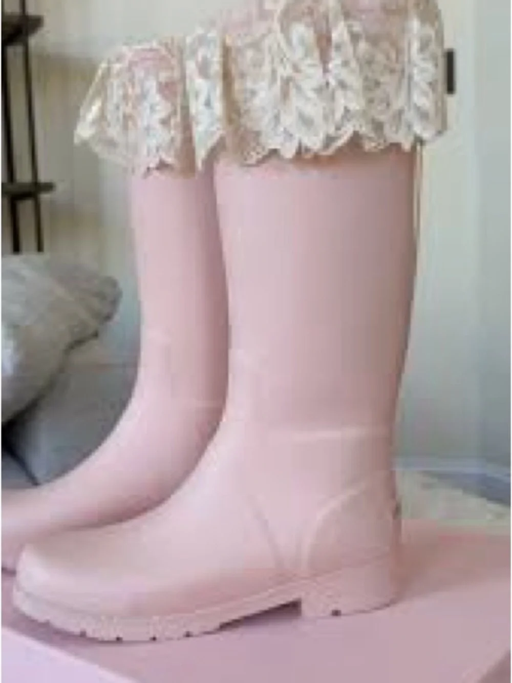 ISO For love and lemons brigitta rain boots pink